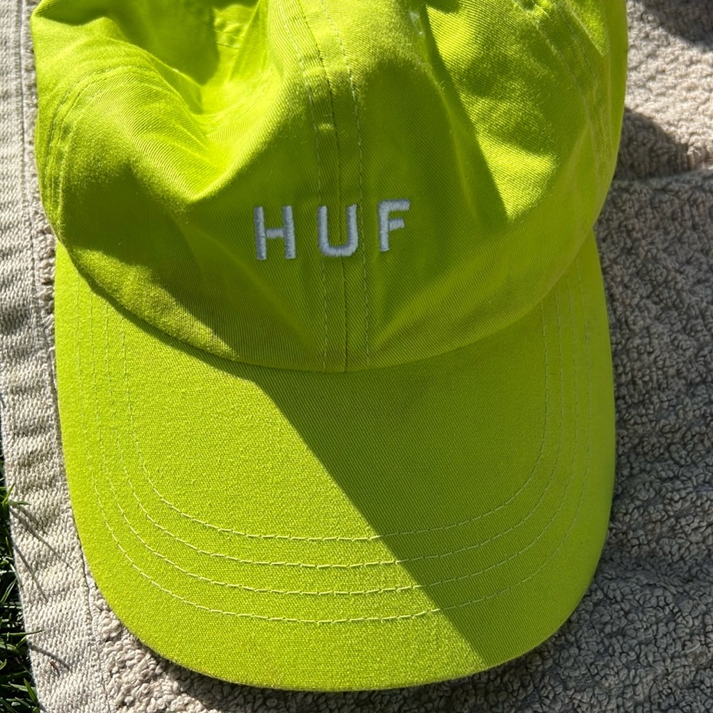 Lime Green HUF Baseball Hat HUF Skateboard